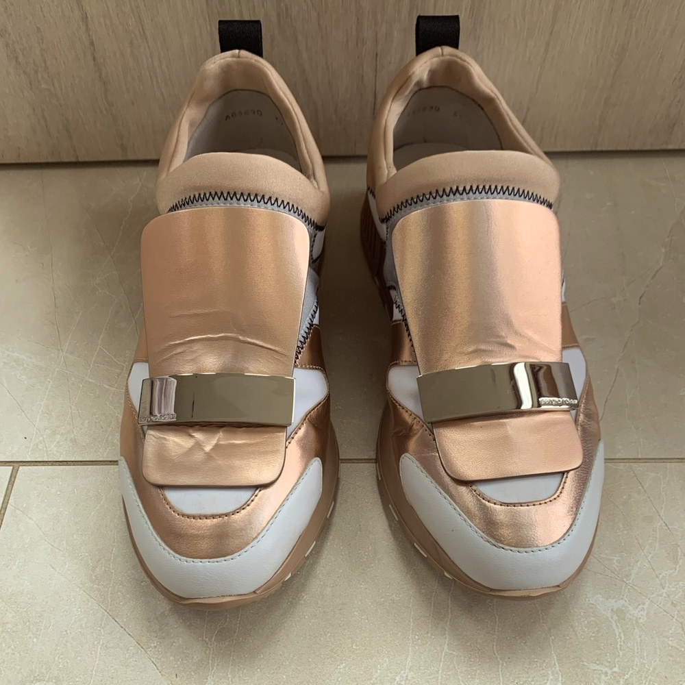 Sergio rossi rose gold sneakers size 37